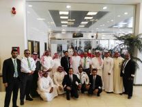 تكريم المشرف بالشركة السعودية للخدمات الأرضية يوسف بن مسعد الشمري بمطار حائل