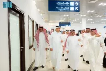 بالصور :وزير النقل والخدمات اللوجستية يزور مطار حائل الدولي