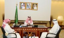 أمير منطقة حائل يستقبل مدير فرع وزارة الاسكان ومدير اقليم المنطقة الوسطى لصندوق التنمية العقاري ويناقش مستقبل مشاريع الاسكان