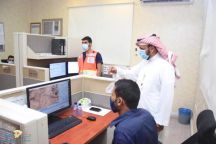المشرف العام على الشئون الإسعافية بالمركز الرئيسي زار فرع هيئة الهلال الاحمر السعودي وغرفة العمليات بمنطقة حائل