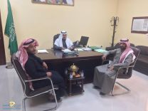 منسوبي وزارة العمل والتنمية الإجتماعية بمحافظة الشملي يرحبون بالمحافظ / نايف الكميخ
