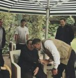 أول ظهور لمبارك داخل مقر إقامته الجديد ..