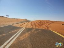 طريق الجفر شمال حائل يشكل خطرا على سالكيه
