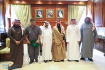 الأمير فيصل بن فهد يستقبل رئيس جمعية حائل الخضراء