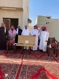 حسين بن مسفر الحمري الحبابي القحطاني زار بدر بن حمد الوزان السبيعي في منزله بمدينة حائل