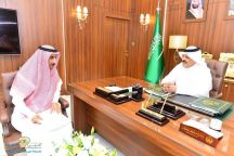 أمير منطقة حائل يستقبل مدير ادارة كهرباء حائل المهندس اللحيدان..