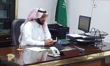 رئيس مركز  مدينة الكهفه يستقبل ألمواطنين لمبايعة ولي العهد