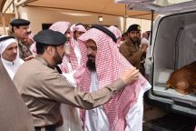 مدير شرطة منطقة حائل يعزي ذوي رجل الامن/ بهلول خلف الشمري