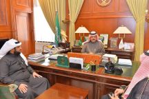 أمير منطقة حائل استقبل مدير الطرق وفرع وزارة التجارة والاستثمار ومدير فرع هيئة حقوق الانسان ومدير امن مطار حائل الدولي