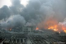 صور … ترصد حجم الدمار المذهل الذي خلفه انفجار مدينة تيانجين في الصين