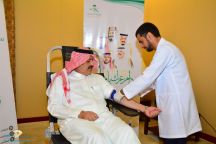 أمير حائل يدشن حملة التبرع بالدم ضمن احتفال صحة حائل بيوم الوطن 88  …