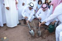 زراعة 7000 شجرة في محطة معالجة الصرف الصحي بحائل