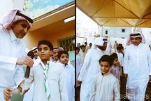 عزام التعليم في الطابور الصباحي على خطّ النار