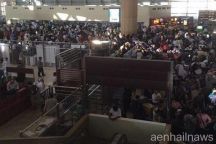 بالصور.. مطار الملك خالد يخرج عن السيطرة بعد إلغاء مئات الرحلات وتكدس المسافرين