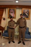 اللواء عثمان المحيميد يقلد مدير الأدلة الجنائية المقدم مخلد خميس رتبته الجديدة