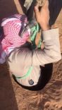 ( بالصور .. والفيديو  ) شاب حائلي يخاطر بحياته وينزل وسط بئر لإنقاذ حاشي