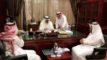 سمو مساعد رئيس هيئة تطوير حائل يلتقي مدير مياه حائل ومدير فرع هيئة العامة للإحصاء بحائل