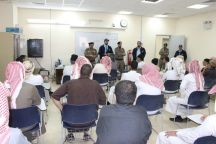 المهندس مشعل التميمي في زيارة تفقدية لمعهد التدريب بسجن حائل