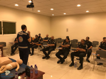 محاضرة في الاسعافات الاولية لمنسوبي الدرويات الأمنيه بحائل