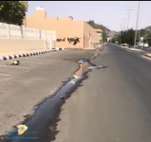 مياه المجاري…تسيل في شارع النعام بحائل والاهالي يطالبون بالحل العاجل