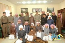 مدير شرطة بقعاء العميد الروقي يستقبل بمكتبه عدد من طلاب التحفيظ